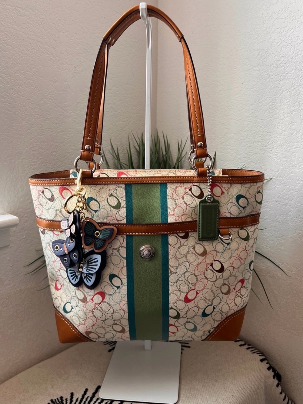 COACH Chelsea Heritage Stripe Tote bag